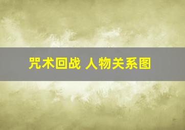 咒术回战 人物关系图